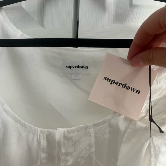 NWT Superdown Poppy Satin Corset top - Picture 2 of 3